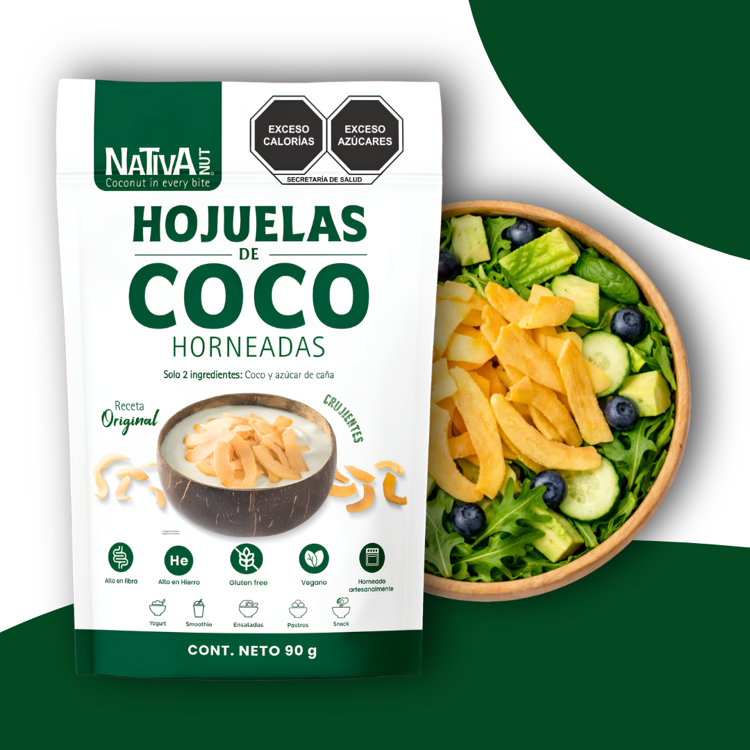 Hojuelas de coco horneadas Receta Original - 90 g