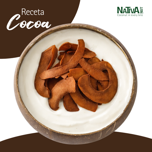 Hojuelas de coco horneadas Receta Cocoa - 90 g